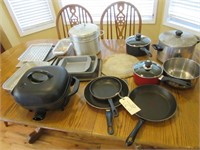 Skillets, Assorted Cookware, Electric Fryer,