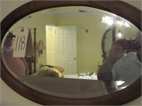 Bevel Edged Round Mirror (27 inch wide)