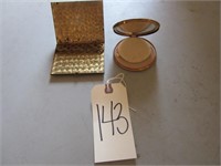 Vintage Perfume Powder Compact & Cigarette Case
