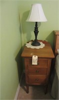 Pair of Night Stands w/ Lamp