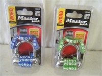 2 count brand new Word combination Master Locks