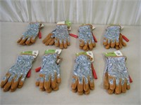 8 pairs brand new high-quality work gloves M