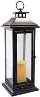 Lumabase Metal Lantern with Battery Candle