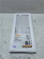 HDX 4 inch x 10 inch Floor Register - White