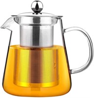 19.3oz Glass Teapot with Infuser
