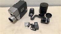 Vintage Canon Motor Zoom 8 EEE Camera w/ Extras