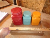 3 MASON CANISTERS