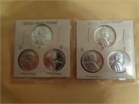 2 PDS SETS OF STEEL WAR CENTS /  6 - COINS