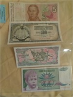 4 - FOREIGN PAPER CURRENCY NOTES