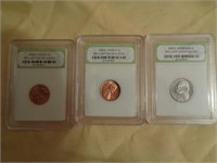 3 - GRADED COINS