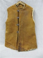 WWII Fleece Lined Suede Vest (Jerkin)