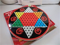 Vintage Metal Ohio Art Chinese Checkers Set with