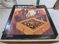 Vintage Labyrinth Game Improved Hardwood Model JC