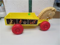 Vntage "It's Circus Time" Bobbing Head" Horse Toy
