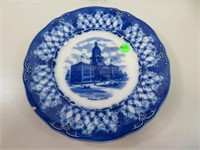 Antique Flow Blue Plate (small edge chip) The 2nd