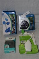 4 NEW PERSONAL SIZE MINI FANS