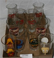 10 ADVERTISING & COLLECTIBLE DRINKING GLASSES