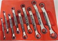 Snap-On 9-Pc SAE Flank Drive Offset Wrench Set