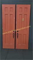 Pair Of Antique Doors - First House w Electricity