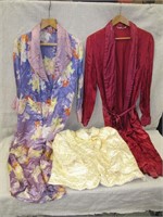 Vintage Satiny Dressing Gowns