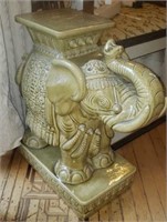 Pair of Ceramic "Elephant" Form Garden Seats