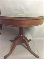Vintage Round top claw foot Table/Plastic table