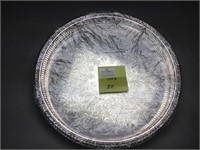 Large Silver or Silver Plated  Tray