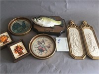 Billy Bass and vintage Wall hangings