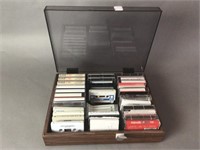 Cassette case with cassette tapes
