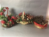 Christmas basket decor