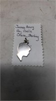 James Avery boy profile charm in sterling