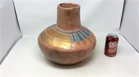 Large southwest style pottery vase