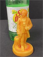 Boyd Orange Slag Glass Colonial Man Figurine