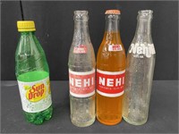 Lot of Nehi Soda Bottles