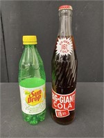 Vintage NOS Big Giant Kola Bottle, Full