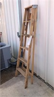 6 foot wooden ladder