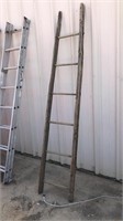 Primitive wooden ladder