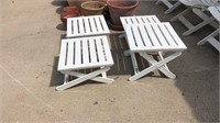 4 adjustable patio end tables