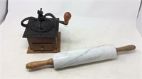 Coffee grinder and rolling pin