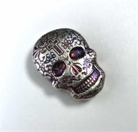 2oz Silver Sugar Skull .999 Fine Poured by Monarch