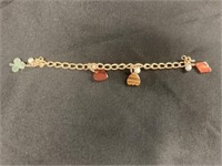 Gold Filled  Bracelet w/ Alabaster Charms