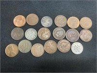 Wheat Back and Indian Head Pennies