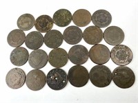 (23) US Large Cents, Full, Partial, No Date Mix