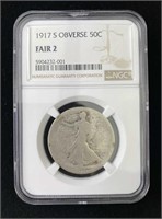 1917-S Obv Low Baller Collection, NGC F-2 Straight