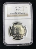 1968-S Kennedy Proof Half Dollar, NGC PF-67