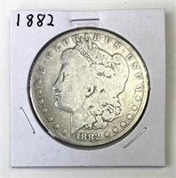 1882 Morgan Silver Dollar, U.S. $1 Coin