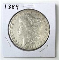 1884 Morgan Silver Dollar, U.S. $1 Coin