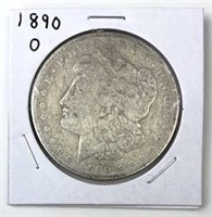 1890-O Morgan Silver Dollar, U.S. $1 Coin
