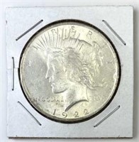 1922 Peace Silver Dollar, UNC, Nice Luster