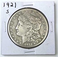 1921-S Morgan Silver Dollar, U.S. $1 Coin